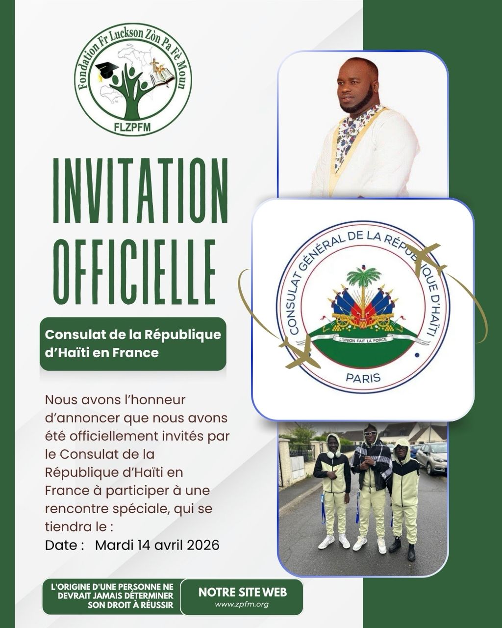 Invitation Officielle — Consulat de la République d’Haïti en France